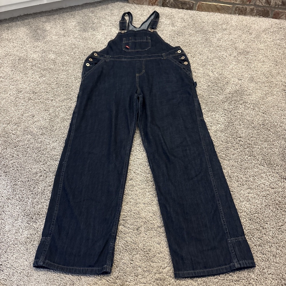 Dickies Women's Denim Boyfriend Fit Bib Overalls Size Medium M NWOT gardening